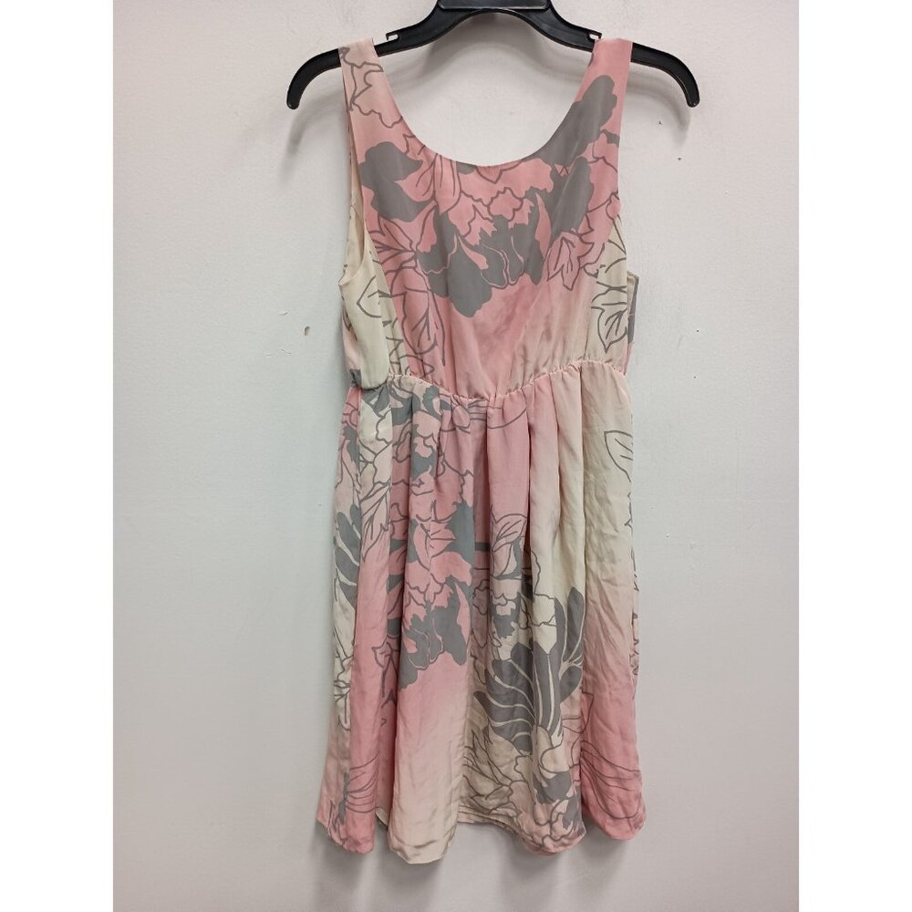 VTG Club Monaco Womens Babydoll‎ Mini Dress XS Floral Silk Slaveless Y2K Cottage - Picture 5 of 6